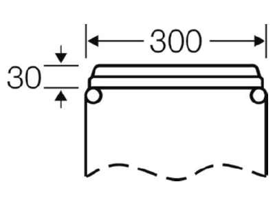 Mazeichnung Hensel Mi FP 38 Anbauflansch