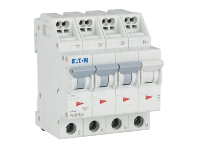 Product image view on the right Eaton PLI C16 3N Miniature circuit breaker 4 p C16A