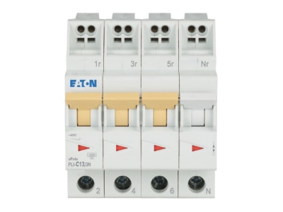 Vorderseite Eaton PLI C13 3N Leitungsschutzschalter C 13A  3p N Steckkl 