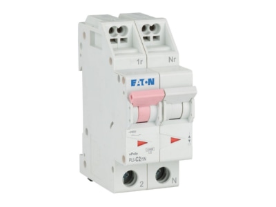 Ansicht rechts Eaton PLI C2 1N Leitungsschutzschalter C 2A  1p N Steckkl 