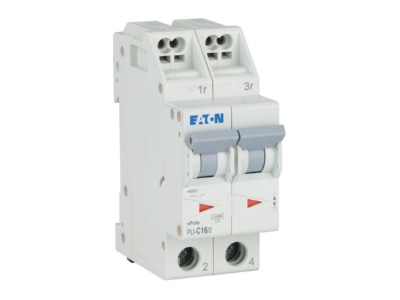 Ansicht rechts Eaton PLI C16 2 Leitungsschutzschalter C 16A  2p Steckkl 