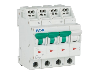 Ansicht rechts Eaton PLI C6 3N Leitungsschutzschalter C 6A  3p N Steckkl 