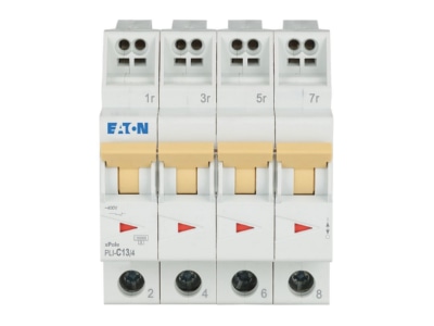 Vorderseite Eaton PLI C13 4 Leitungsschutzschalter C 13A  4p Steckkl 
