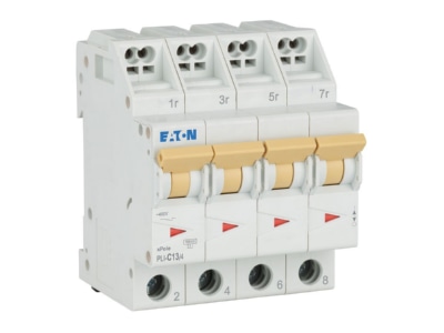 Ansicht rechts Eaton PLI C13 4 Leitungsschutzschalter C 13A  4p Steckkl 