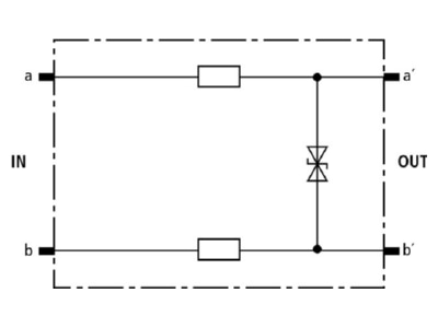 Circuit diagram 2 Dehn DRL RD 60 Lightning arrester for signal systems
