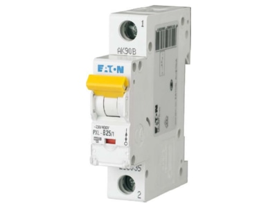 Produktbild 1 Eaton PXL B25 1 LS Schalter m Beschrift  B 25A  1p