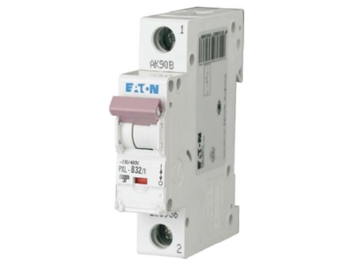 Produktbild 1 Eaton PXL B32 1 LS Schalter m Beschrift  B 32A  1p