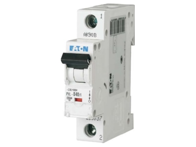Produktbild 1 Eaton PXL B40 1 LS Schalter m Beschrift  B 40A  1p
