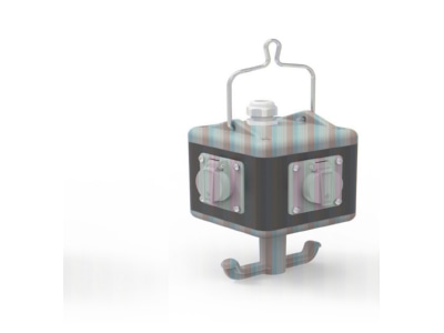Product image 1 Bals 57076 CEE Socket combination hangable IP44
