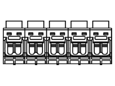 Dimensional drawing Hensel DK KS 16 Branch terminal 6   25mm 