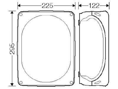 Mazeichnung Hensel KF 3535 G Kabelabzweigkasten 16 35 5pol 