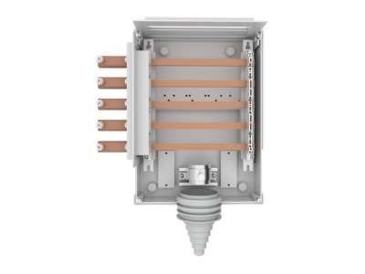 Vorderseite 2 Eaton ZSD K AS G CU VB Kabelaufspleisgehaeuse m  CU Schienen
