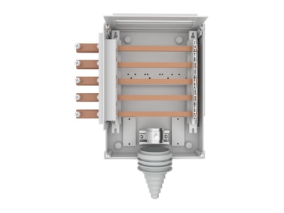 Produktbild Vorderseite 2 Eaton ZSD K AS G CU VB Kabelaufspleisgehaeuse m  CU Schienen