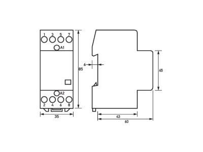 Mazeichnung Doepke HS 2 230AC 25 04 Schuetz 4 Oeffner