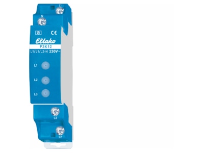 Produktbild 1 Eltako P3K12 230V Phasenkontrolleuchte 3xLED rt