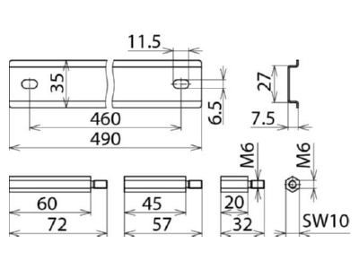 Circuit diagram 1 Dehn MS DPA Fastenings signal surge protection
