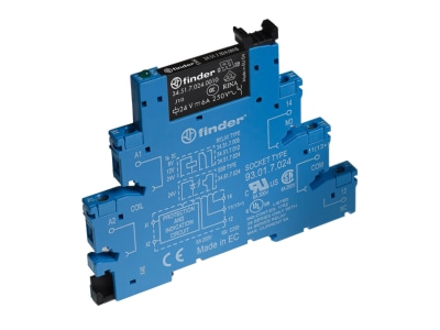 Product image Finder 38 51 7 012 0050 Switching relay DC 12V 6A
