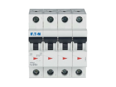 Product image 3 Eaton FAZ B16 4 Miniature circuit breaker 4 p B16A