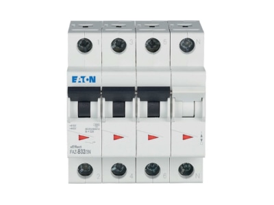 Product image 3 Eaton FAZ B32 3N Miniature circuit breaker 4 p B32A