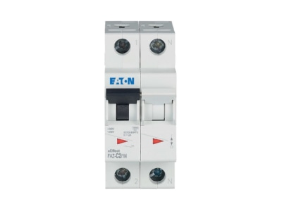 Product image 3 Eaton FAZ C2 1N Miniature circuit breaker 2 p C2A