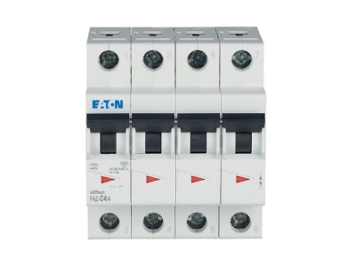 Product image 2 Eaton FAZ C4 4 Miniature circuit breaker 4 p C4A
