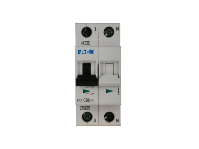 Product image 1 Eaton FAZ C20 1N Miniature circuit breaker 2 p C20A
