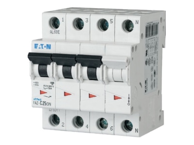 Product image 2 Eaton FAZ C20 3N Miniature circuit breaker 4 p C20A