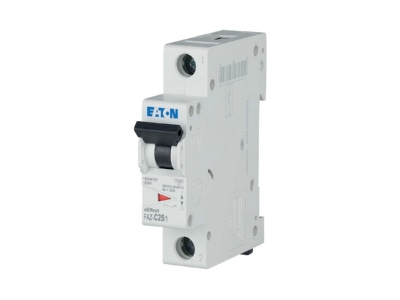 View left 1 Eaton FAZ C25 1 Miniature circuit breaker 1 p C25A
