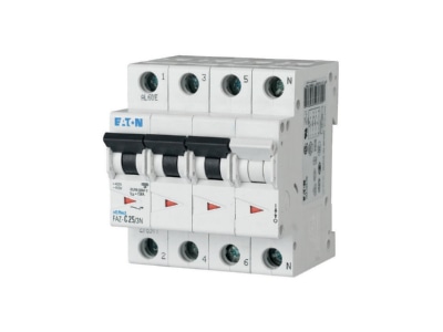 Product image 1 Eaton FAZ C25 3N Miniature circuit breaker 4 p C25A

