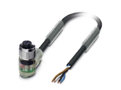 Produktbild 1 Phoenix SAC4P3 0PUR M12FR 3L Sensor Aktor Kabel M12 gewinkelt 4p  3m