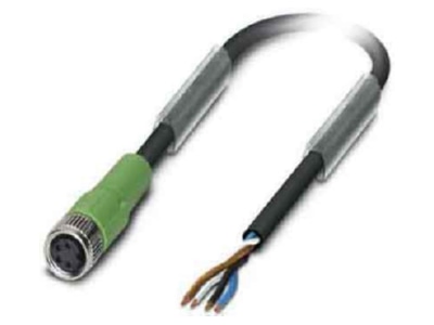 Product image 1 Phoenix SAC4P 5 0 PUR M8FS Sensor actuator patch cord 5m M8
