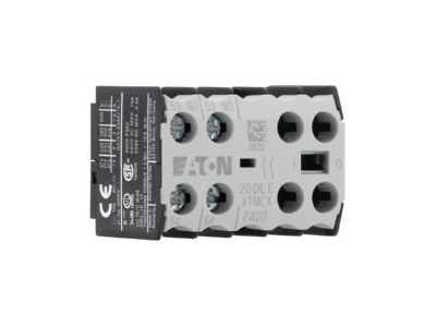 Product image view on the right 1 Eaton 20DILE Auxiliary contact block 2 NO 0 NC

