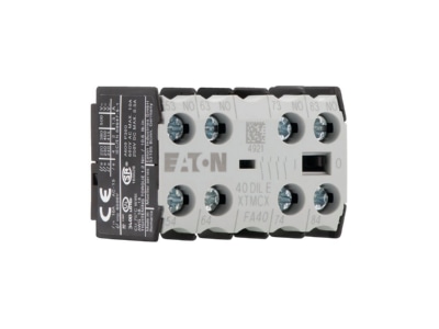 Product image view on the right 1 Eaton 40DILE Auxiliary contact block 4 NO 0 NC
