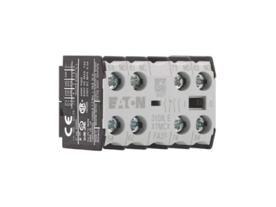View right 2 Eaton 02DILEM Auxiliary contact block 0 NO 2 NC