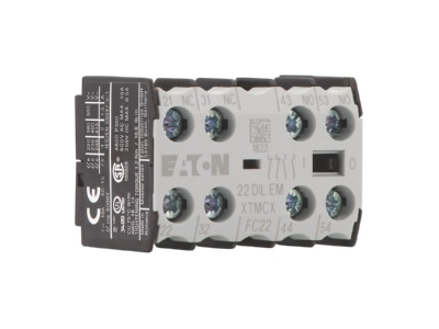 Product image 1 Eaton 22DILEM Auxiliary contact block 2 NO 2 NC
