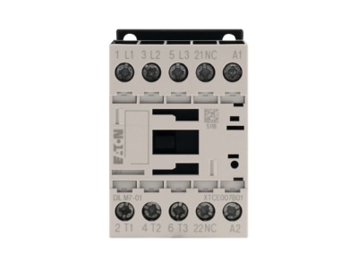 Front view 2 Eaton DILM7 01 110V50HZ  Magnet contactor 7A 110VAC 0VDC
