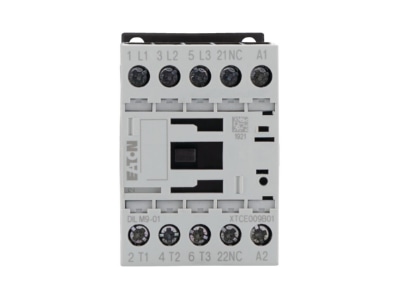 Front view 1 Eaton DILM9 01 42V50 60HZ  Magnet contactor 9A 42VAC 0VDC
