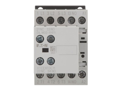 Front view 2 Eaton DILM12 21 230V50HZ  Magnet contactor 12A 230VAC 0VDC
