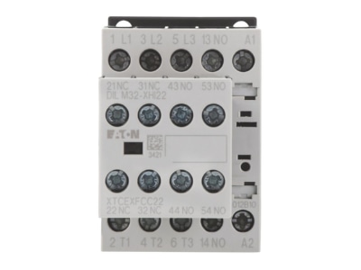Front view 1 Eaton DILM12 32 24VDC  Magnet contactor 12A 0VAC 24VDC

