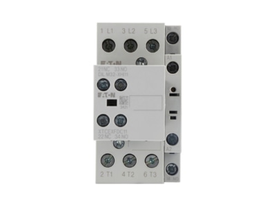 Front view 1 Eaton DILM17 21 230V50 60H Magnet contactor 18A 230VAC 0VDC
