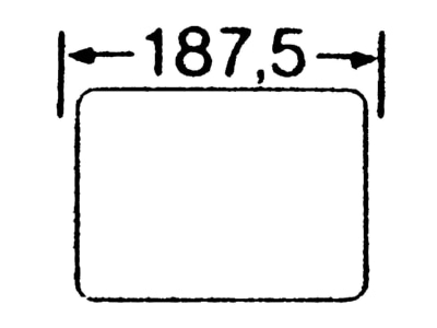 Mazeichnung Eaton FL2 X Flansch CI Gehaeuse Geh  187 5x23x116mm