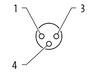 Circuit diagram Murrelektronik 7000 08371 0000000 Circular connector for field assembly
