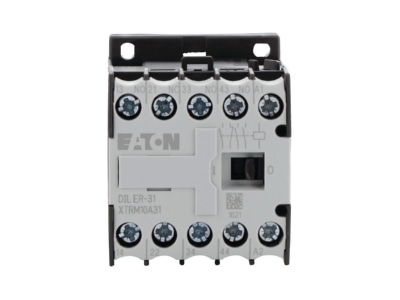 Front view 2 Eaton DILER 31 230V50 60HZ Contactor relay 230VAC 0VDC 1NC  3 NO
