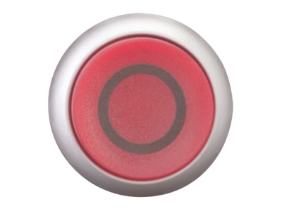 Front view 2 Eaton M22 DLH R X0 Push button actuator red IP67
