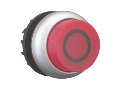 View right 1 Eaton M22 DLH R X0 Push button actuator red IP67
