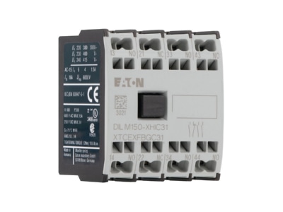 View right 1 Eaton DILM150 XHIC31 Auxiliary contact block 3 NO 1 NC
