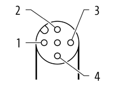 Circuit diagram Murrelektronik 7000 13261 3310500 Sensor actuator patch cord 5m M12
