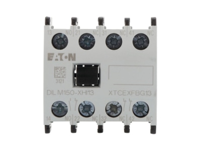Product image front 1 Eaton DILM150 XHI13 Auxiliary contact block 1 NO 3 NC
