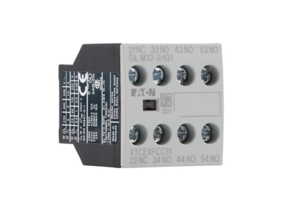 Product image view on the right 2 Eaton DILM32 XHI31 Auxiliary contact block 3 NO 1 NC