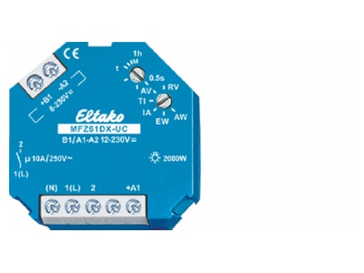 Product image 2 Eltako MFZ61DX UC Time relay 230   8VAC DC